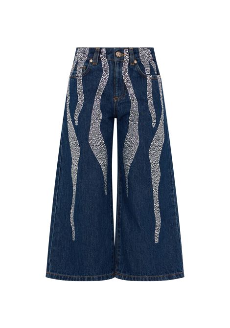 Jeans con strass ROBERTO CAVALLI KIDS | CGA26018JESHD.BLUE MED